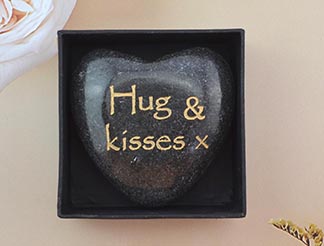 Marble Heart With Engraving