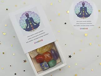 SEMI-GEM CHAKRA STONE SET