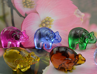 GLASS ELEPHANT