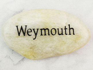 PEBBLE WITH ENGRAVING