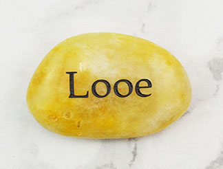 PEBBLE WITH ENGRAVING