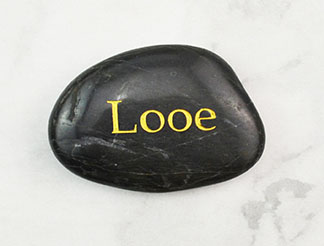 PEBBLE WITH ENGRAVING