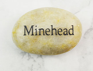 PEBBLE WITH ENGRAVING