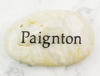 PEBBLE WITH ENGRAVING