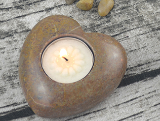Stone Candle Holder
