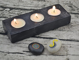 Stone Candle Holder